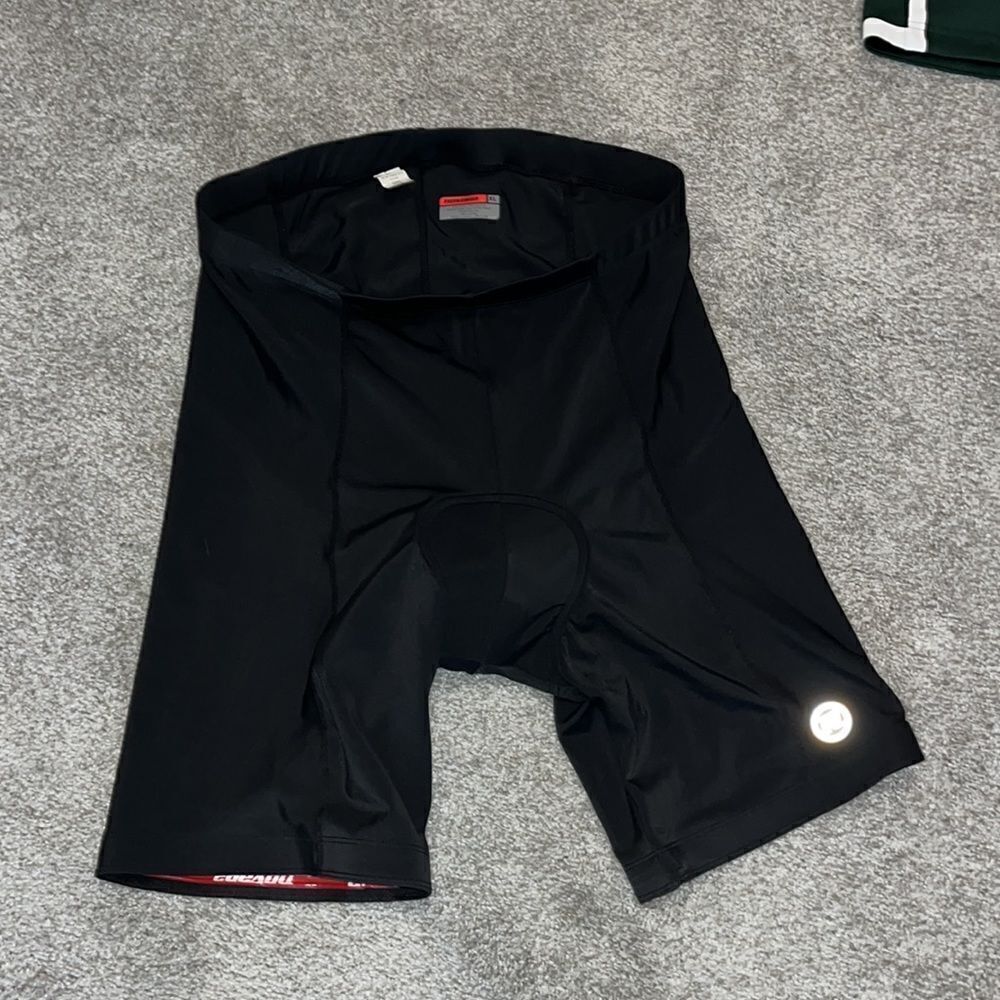 Black Novara stretch men’s red padded Bike biking cycling shorts XL